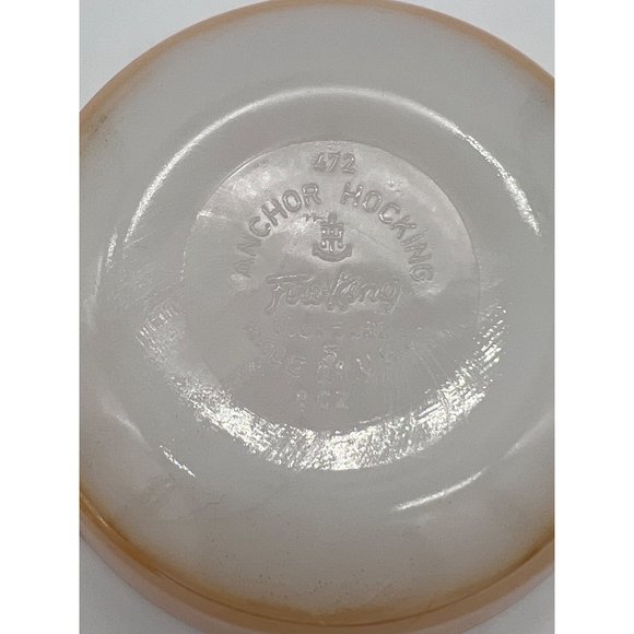 Vintage Fire King Peach Lusterware Ovenware/Casserole # 472 8 oz. - Picture 3 of 5